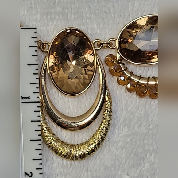 CATO Topaz Necklace and Drop Earrings Set / Pierced - Picture 4 of 6